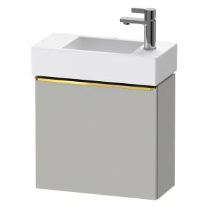 Duravit D-Neo Waschtischunterbau 48,4 x 44 cm, 1 Tür links, Griff gold poliert