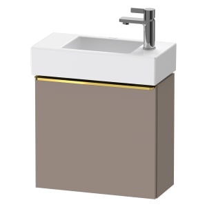 Duravit D-Neo Waschtischunterbau 48,4 x 44 cm, 1 Tür links, Griff gold poliert
