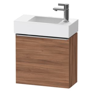 Duravit D-Neo Waschtischunterbau 48,4 x 44 cm, 1 Tür links, Griff edelstahl gebürstet