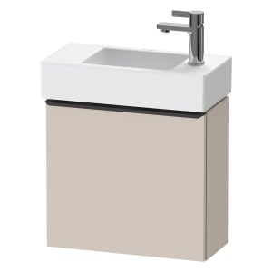 Duravit D-Neo Waschtischunterbau 48,4 x 44 cm, 1 Tür links, Griff diamantschwarz