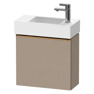 Duravit D-Neo Waschtischunterbau 48,4 x 44 cm, 1 Tür rechts, Griff bronze gebürstet