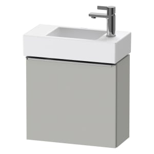 Duravit D-Neo Waschtischunterbau 48,4 x 44 cm, 1 Tür rechts, Griff edelstahl gebürstet