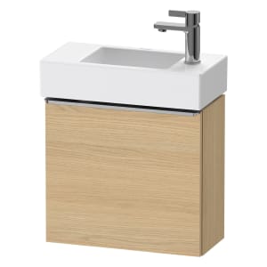 Duravit D-Neo Waschtischunterbau 48,4 x 44 cm, 1 Tür rechts, Griff edelstahl gebürstet