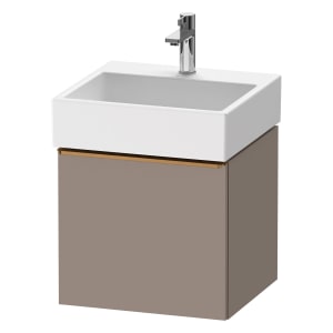 Duravit D-Neo Waschtischunterbau 48,4 x 44 cm, 1 Auszug, Griff bronze gebürstet