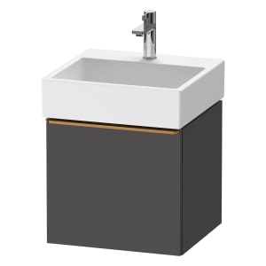 Duravit D-Neo Waschtischunterbau 48,4 x 44 cm, 1 Auszug, Griff bronze gebürstet