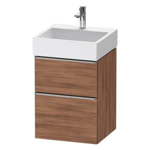 Duravit D-Neo Waschtischunterbau 48,4 x 62,5 cm, 2 Auszüge, Griff edelstahl gebürstet