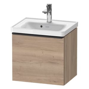 Duravit D-Neo Waschtischunterbau 48,4 x 44 cm, 1 Auszug, Griff diamantschwarz