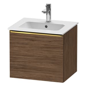 Duravit D-Neo Waschtischunterbau 51 x 44 cm, 1 Auszug, Griff gold poliert