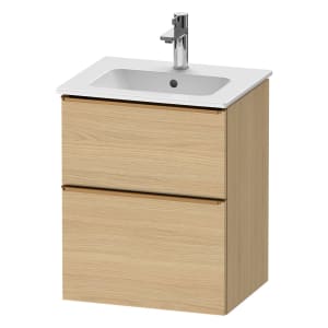 Duravit D-Neo Waschtischunterbau 51 x 62,5 cm, 2 Auszüge, Griff bronze gebürstet