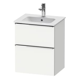 Duravit D-Neo Waschtischunterbau 51 x 62,5 cm, 2 Auszüge, Griff chrom