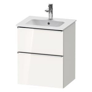 Duravit D-Neo Waschtischunterbau 51 x 62,5 cm, 2 Auszüge, Griff chrom