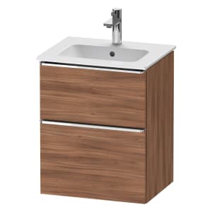 Duravit D-Neo Waschtischunterbau 51 x 62,5 cm, 2 Auszüge, Griff chrom