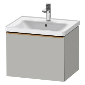 Duravit D-Neo Waschtischunterbau 58,4 x 44 cm, 1 Auszug, Griff bronze gebürstet