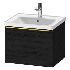 Duravit D-Neo Waschtischunterbau 58,4 x 44 cm, 1 Auszug, Griff gold poliert