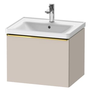 Duravit D-Neo Waschtischunterbau 58,4 x 44 cm, 1 Auszug, Griff gold poliert