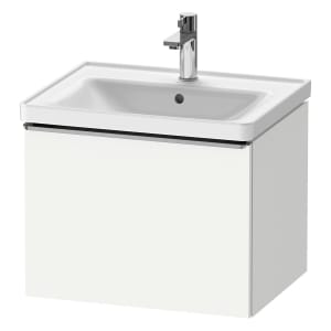 Duravit D-Neo Waschtischunterbau 58,4 x 44 cm, 1 Auszug, Griff edelstahl gebürstet