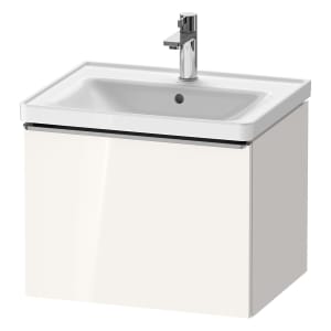 Duravit D-Neo Waschtischunterbau 58,4 x 44 cm, 1 Auszug, Griff edelstahl gebürstet