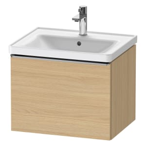 Duravit D-Neo Waschtischunterbau 58,4 x 44 cm, 1 Auszug, Griff edelstahl gebürstet