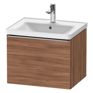 Duravit D-Neo Waschtischunterbau 58,4 x 44 cm, 1 Auszug, Griff edelstahl gebürstet