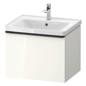 Duravit D-Neo Waschtischunterbau 58,4 x 44 cm, 1 Auszug, Griff diamantschwarz