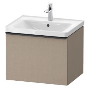 Duravit D-Neo Waschtischunterbau 58,4 x 44 cm, 1 Auszug, Griff diamantschwarz