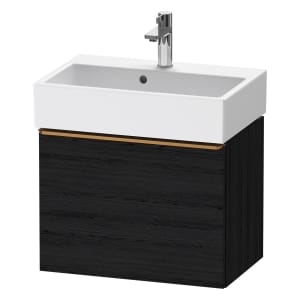 Duravit D-Neo Waschtischunterbau Compact 58,4 x 44 cm, 1 Auszug, Griff bronze gebürstet