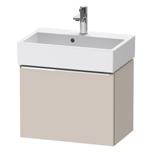 Duravit D-Neo Waschtischunterbau Compact 58,4 x 44 cm, 1 Auszug, Griff chrom