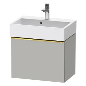 Duravit D-Neo Waschtischunterbau Compact 58,4 x 44 cm, 1 Auszug, Griff gold poliert
