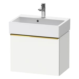 Duravit D-Neo Waschtischunterbau Compact 58,4 x 44 cm, 1 Auszug, Griff gold poliert