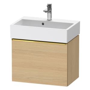 Duravit D-Neo Waschtischunterbau Compact 58,4 x 44 cm, 1 Auszug, Griff gold poliert