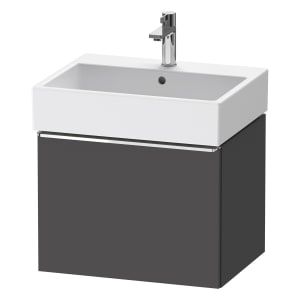 Duravit D-Neo Waschtischunterbau 58,4 x 44 cm, 1 Auszug, Griff chrom