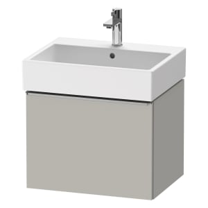 Duravit D-Neo Waschtischunterbau 58,4 x 44 cm, 1 Auszug, Griff edelstahl gebürstet