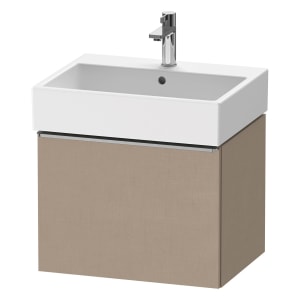 Duravit D-Neo Waschtischunterbau 58,4 x 44 cm, 1 Auszug, Griff edelstahl gebürstet