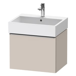 Duravit D-Neo Waschtischunterbau 58,4 x 44 cm, 1 Auszug, Griff edelstahl gebürstet