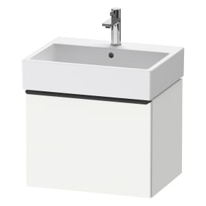 Duravit D-Neo Waschtischunterbau 58,4 x 44 cm, 1 Auszug, Griff diamantschwarz