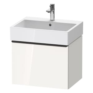 Duravit D-Neo Waschtischunterbau 58,4 x 44 cm, 1 Auszug, Griff diamantschwarz