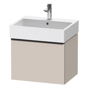Duravit D-Neo Waschtischunterbau 58,4 x 44 cm, 1 Auszug, Griff diamantschwarz