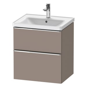Duravit D-Neo Waschtischunterbau 58,4 x 62,5 cm, 2 Auszüge, Griff chrom