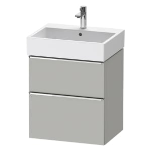 Duravit D-Neo Waschtischunterbau 58,4 x 62,5 cm, 2 Auszüge, Griff chrom