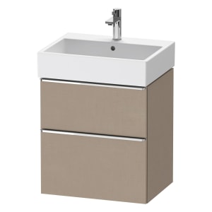 Duravit D-Neo Waschtischunterbau 58,4 x 62,5 cm, 2 Auszüge, Griff chrom