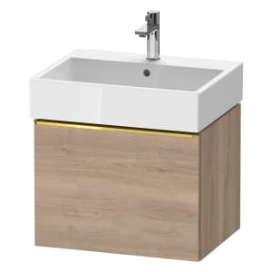 Duravit D-Neo Waschtischunterbau 58,4 x 44 cm, 1 Auszug, Griff gold poliert