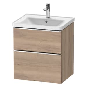 Duravit D-Neo Waschtischunterbau 58,4 x 62,5 cm, 2 Auszüge, Griff chrom