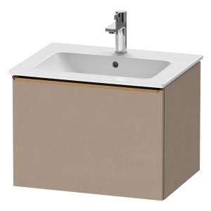 Duravit D-Neo Waschtischunterbau 61 x 44 cm, 1 Auszug, Griff bronze gebürstet