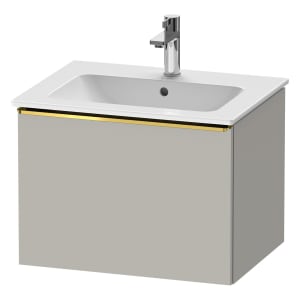 Duravit D-Neo Waschtischunterbau 61 x 44 cm, 1 Auszug, Griff gold poliert