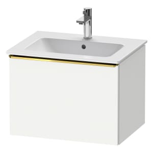 Duravit D-Neo Waschtischunterbau 61 x 44 cm, 1 Auszug, Griff gold poliert