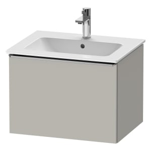 Duravit D-Neo Waschtischunterbau 61 x 44 cm, 1 Auszug, Griff edelstahl gebürstet