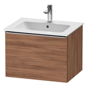 Duravit D-Neo Waschtischunterbau 61 x 44 cm, 1 Auszug, Griff edelstahl gebürstet