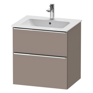 Duravit D-Neo Waschtischunterbau 61 x 62,5 cm, 2 Auszüge, Griff chrom