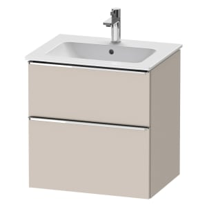 Duravit D-Neo Waschtischunterbau 61 x 62,5 cm, 2 Auszüge, Griff chrom