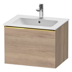 Duravit D-Neo Waschtischunterbau 61 x 44 cm, 1 Auszug, Griff gold poliert